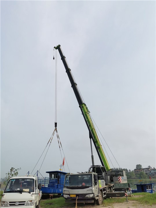 仲巴县桥梁建设吊装案例